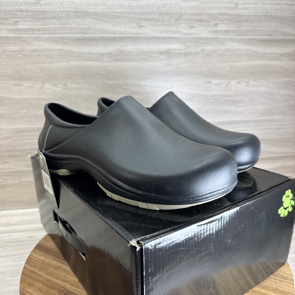 Dawgs-Working Dawg Womens Size 11 Black Tan Clog Shoe Lightweight Non Slip